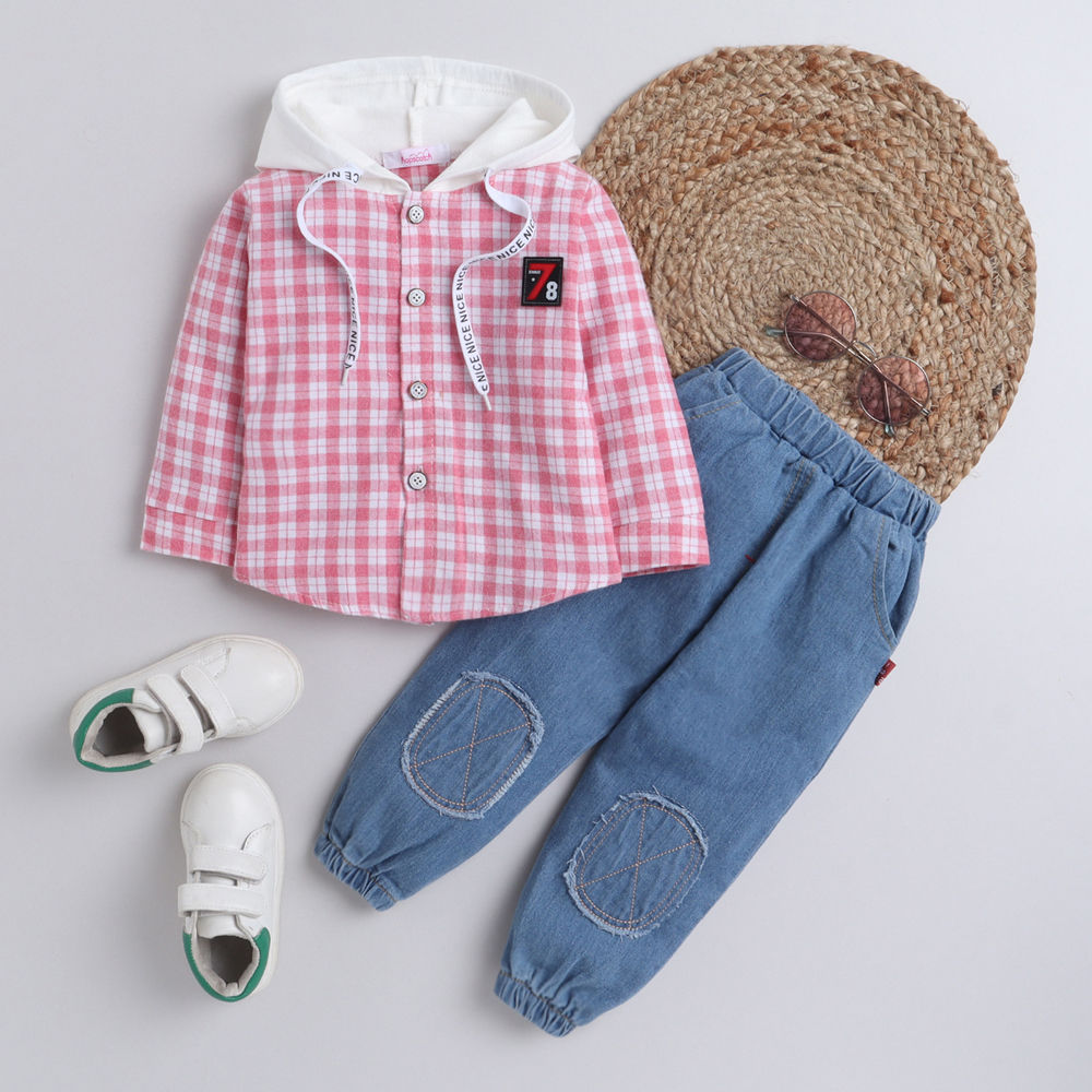 Buy 3PCS Kids Clothing Boys Casual Short Sleeved Shirt + Denim Jeans +  Scarf Outfits (White, 2-3T(4)) at Amazon.in